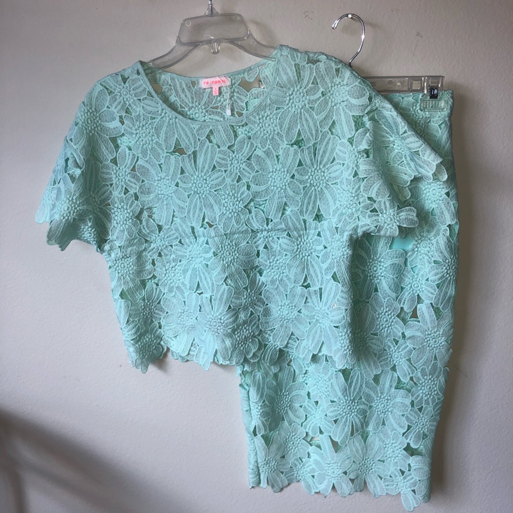 Mint Skirt Set